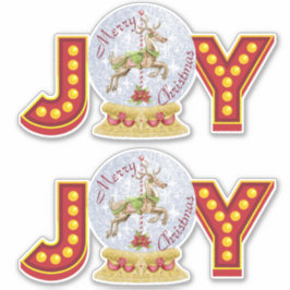 Adesivo Flocos de neve do globo natal vintage