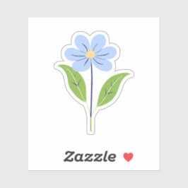 Adesivo Flor Bonito azul