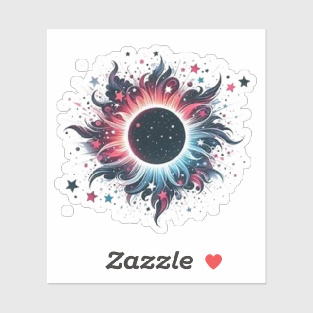 Adesivo Flor de eclipse solar (Folha)