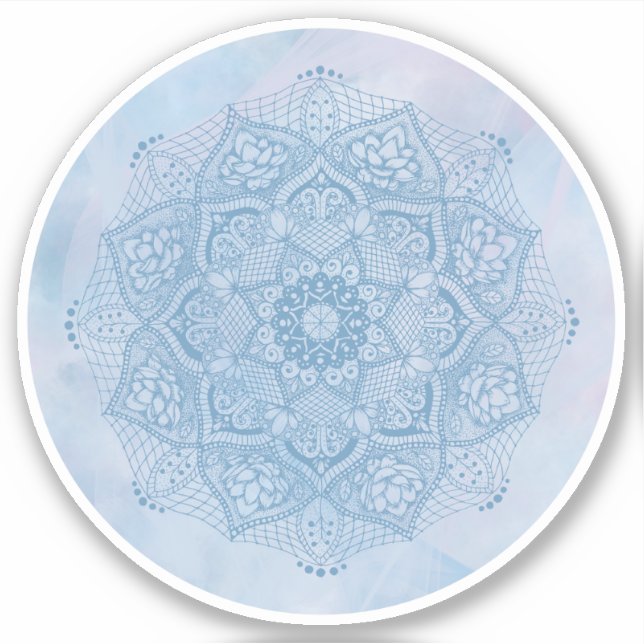 Adesivo Flor de Lotus bonito e sagrado (Frente)