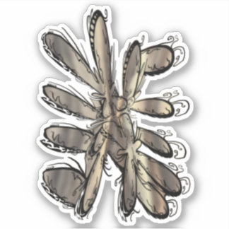 Adesivo Flor de ouro