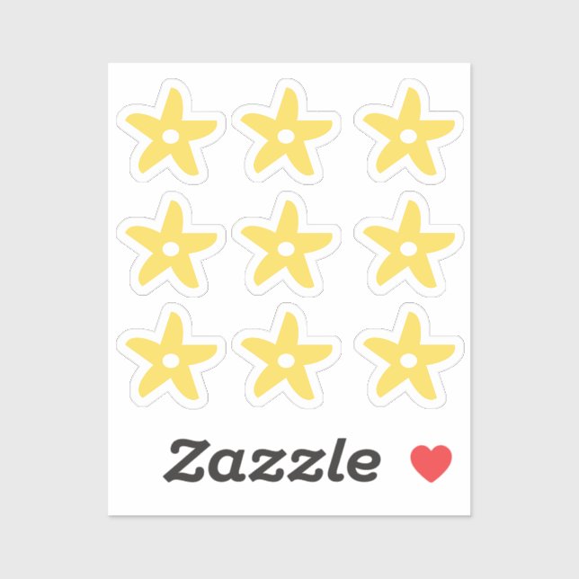 Adesivo Flor Engraçado (Folha)