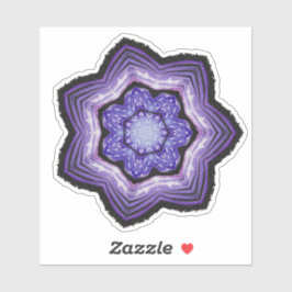 Adesivo Flor Roxo Linda Abstrato Art