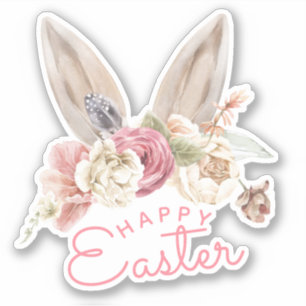 Adesivo Floral Bunny Ears   FELZ PASCOA