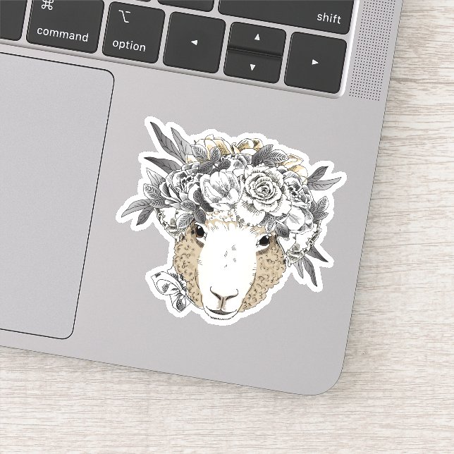 Adesivo Floral Halo Sheep (Detalhe)