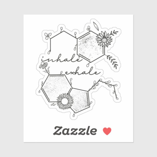 Adesivo Floral Mental Health (Folha)