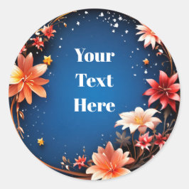 Adesivo Floral Personalizável Festa/Casamentos