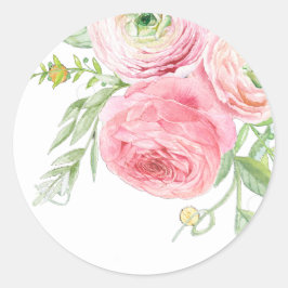 Adesivo Floral Pêssego e Verde