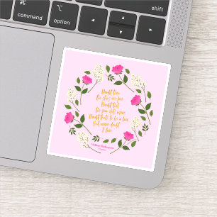 Adesivo Floral Púrpura Rosa William Shakespeare Nunca Duv