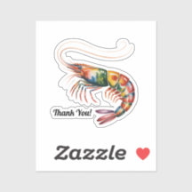 Floral Shrimp Art Personalizado