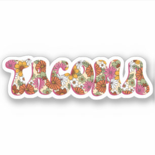 Adesivo Floral Tacoma City Sticker