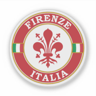 Adesivo Florence Itália Circle Emblem