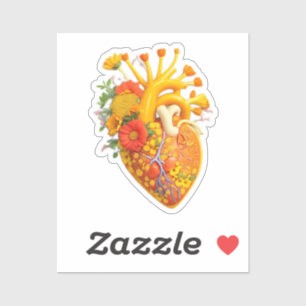 Adesivo Flores anatômicas do coração