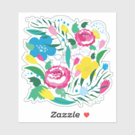 Adesivo Flores coloridas.