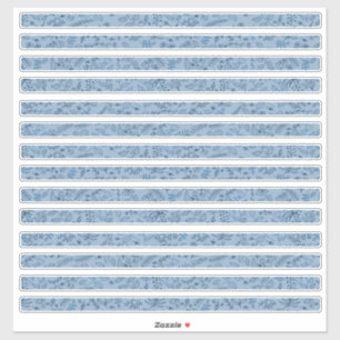 Adesivo Flores de Boho - Tiras de Thin Azul Clássicas
