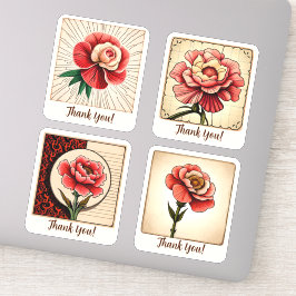 Adesivo Flores de craveiro na Groovy Personalizadas