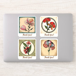 Adesivo Flores de ervilha doce, Granada Retro Personalizad