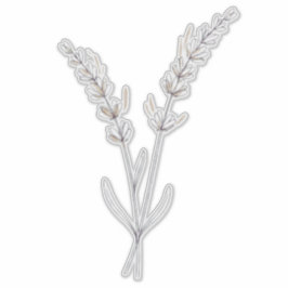 Adesivo Flores de lavanda - Linha Fina Minimalista