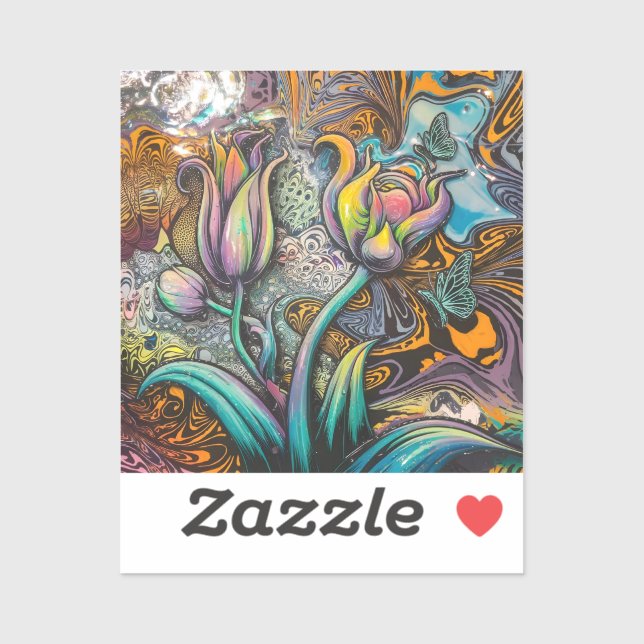 Adesivo Flores de Mandala (Folha)