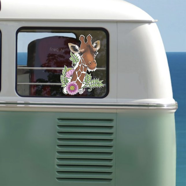 Adesivo Flores de Retratos Amarelos Giraffe (Criador carregado)