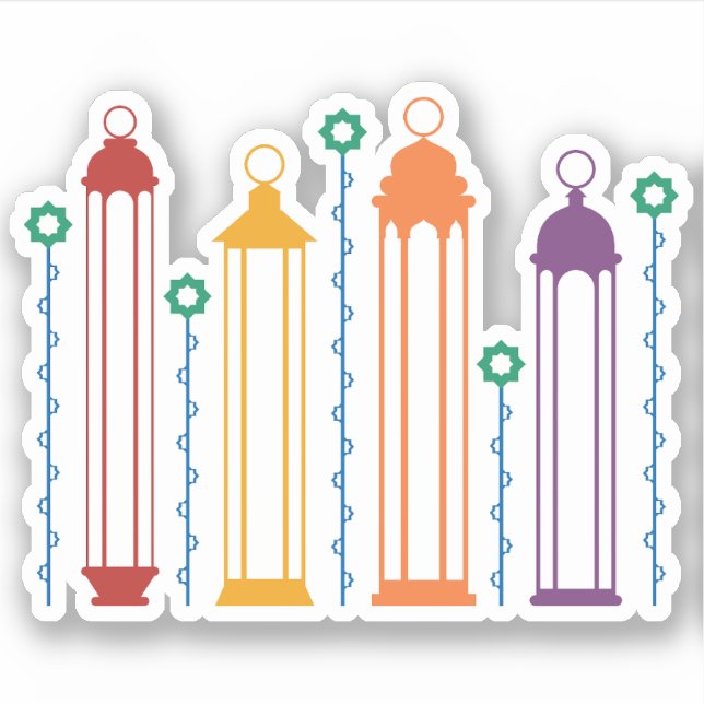 Adesivo Flores e Lanternas (Frente)
