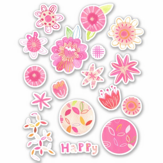 Adesivo Flores e Sangue Modernos de Verões (Frente)