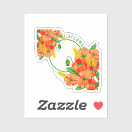 Adesivo Flores selvagens aquarela