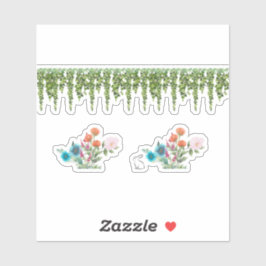 Adesivo Flores Selvagens e Ivy