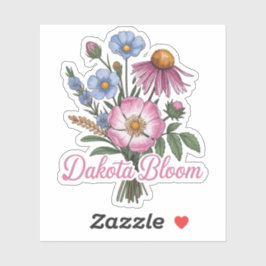 Adesivo Flores Silvestres de Dakota – Desenho Boho Floral