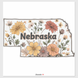Adesivo Flores Silvestres de Nebraska