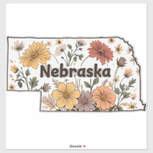 Adesivo Flores Silvestres de Nebraska