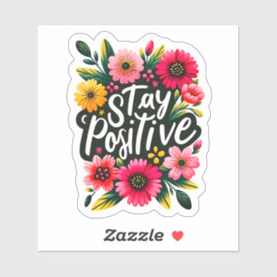 Adesivo Flores Vibrantes Radiam Positividade