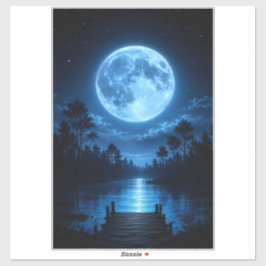 Adesivo Floresta Celestial Iluminada pela Lua Estética Ref