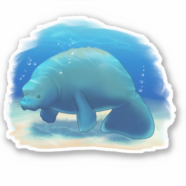 Adesivo Flórida Charity Manatee Sticker (Frente)