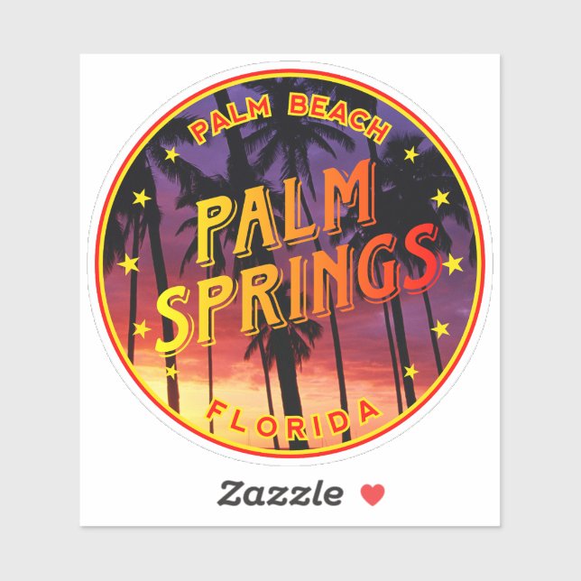 Adesivo Flórida, Primaveras de Palm (Folha)