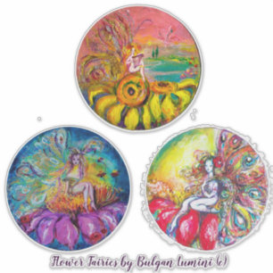 Adesivo FLOWER FAIRIES Fantasy Collection