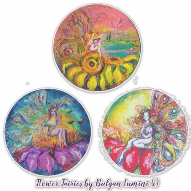 Adesivo FLOWER FAIRIES Fantasy Collection (Frente)