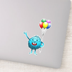 Adesivo Fluffy & Cute com balões Vinil Sticker