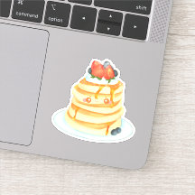 Fluffy Pancakes Com Xarope, Fruta E Creme De Mapea