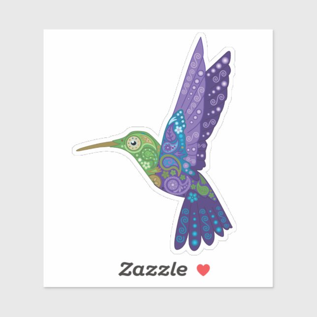 Adesivo Flutterby Hummingbird Sticker (Folha)