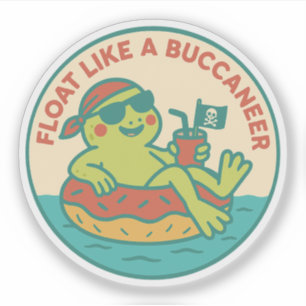 Adesivo Flutuar Como um Sapo Bucaneiro