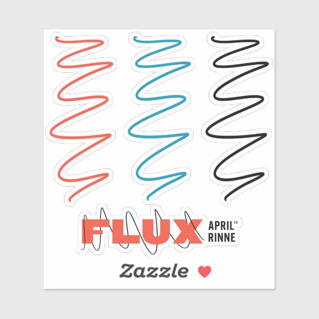 Adesivo Flux Swirl Vinil Sticker (Folha)
