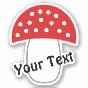 Adesivo Fly agaric dá boa sorte e sorte!