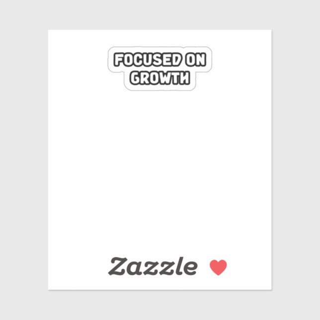 Adesivo Foco No Crescimento Mindset Desenvolvimento Pessoa (Folha)