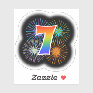 Adesivo Fogos-de-artifício do divertimento + Teste padrã