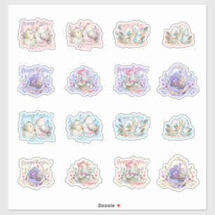 Adesivo Foguete de Pássaros da Páscoa