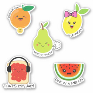 Adesivo Folha adesiva de fruta engraçada para laptop