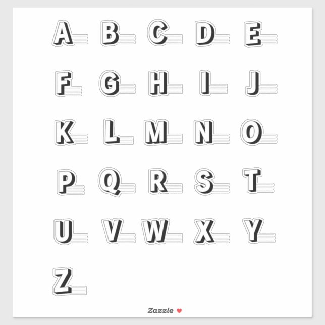 Adesivo Folha adesiva de prática ABC (Folha)