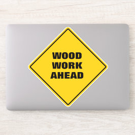 Adesivo Folha amarela engraçada para frente sinalização ro