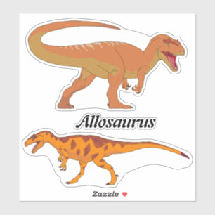 Adesivo Folha de Autocolante de Allosaurus Duplos